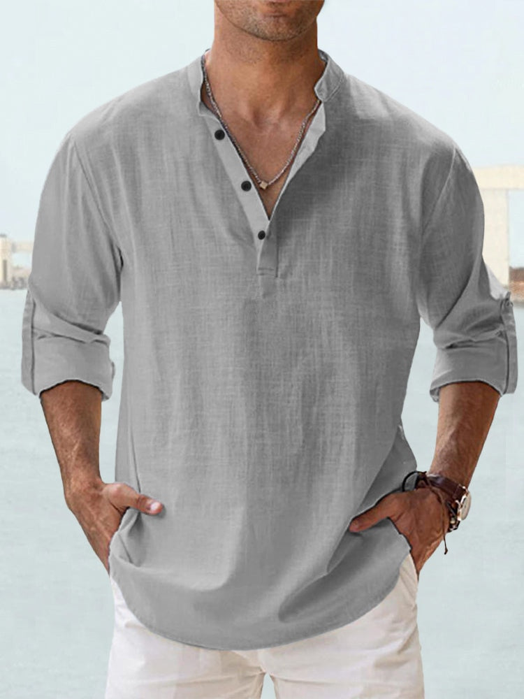 Ruben - Chemise Casual en Lin et Coton