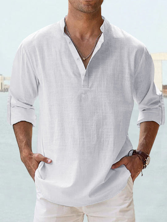 Ruben - Chemise Casual en Lin et Coton